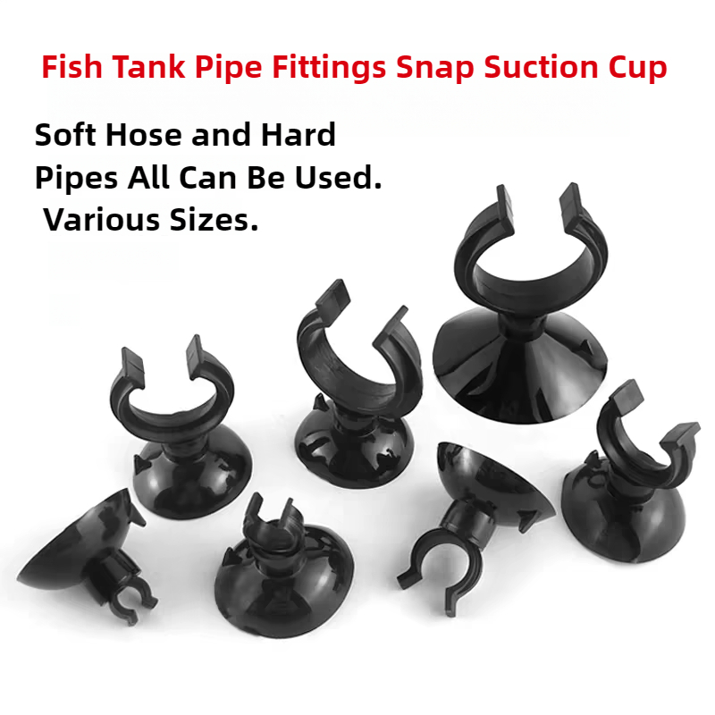 Aquaculture Aerator Pump - 5/10 pz Nero Acquario Ventosa Tubo