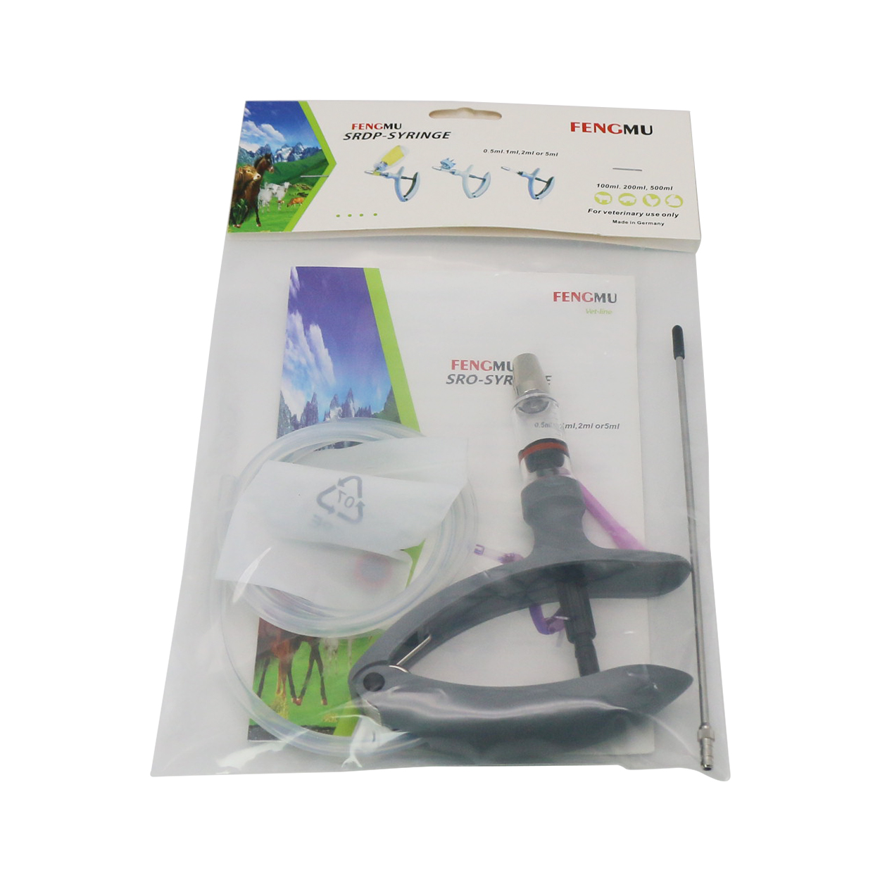 1 Pz 2 ml/5 ml Animale Siringa - Chicken Nipple Drinker recensione e prezzo